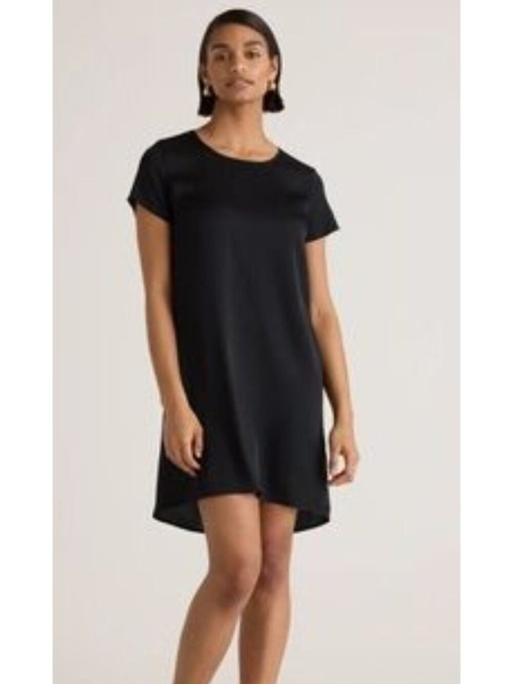 Quince Womens Mulberry Silk Shift Dress size XS Minimalist Old Money career